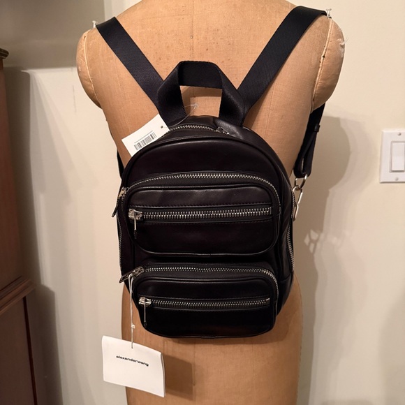 Alexander Wang Attica Black Leather Backpack